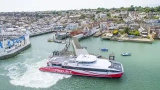 Red Funnel  ferry service to isle of white to Southampton central in September 2024
