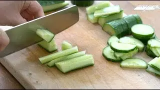 ASMR | Telegraph Cucumber Cutting Sound