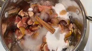 Making Fresh Fig Jam