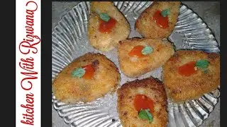 Triangle shape Chicken Cuttlet By Kitchen With Rizwana