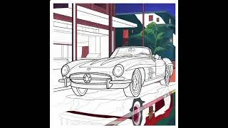 #car#vintage#style#trending #art#drawing#mandala#coloring#artdrawing#digitalart#sketch#paintin#furry