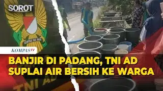 TNI AD Suplai Air Bersih untuk Warga Terdampak Banjir Bandang di Padang