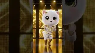 Pop Star Cat  #PopStarMoves #CatDance #ShinyMoves #DanceStar  #CuteCat #PopVibes #DanceFloor
