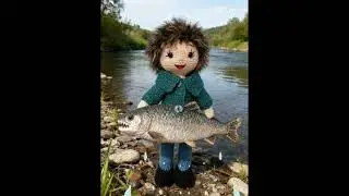 #capcut #boy #gar&ccedil;on #crochet #handmade #toys #jouets #h&auml;keln #amigurumi #fish #fishing #fun #funny