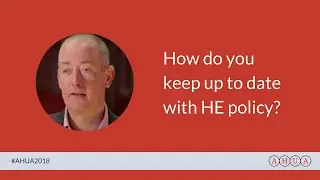 How do you keep up to date with higher education policy?