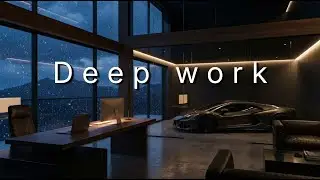 Deep Work Music for Coding &ndash; Dark Luxury Night Workspace (Winter)