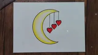 How to draw moon / moon drawing / easy drawing moon