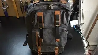 Estarer Canvas and Leather Backpack