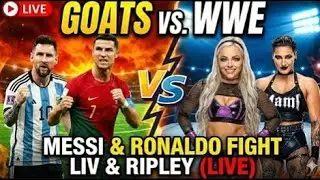 Messi & Ronaldo vs. Liv & Rhea: LIVE FIGHT! @aryan @nottherealaryan