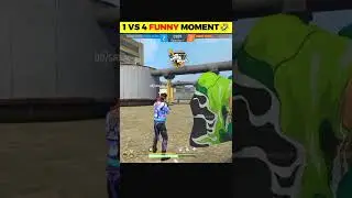 1 versus 4 cluch with funny commentrey🤣 #freefire