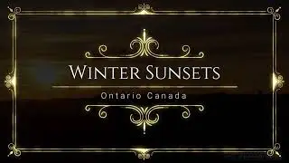 Flash Back to 2020 Winter Sunset January Ontario Canada