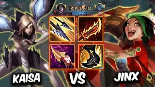 Kaisa vs Jinx ADC (  TRIPLE KILL  ) - Korea Grandmaster Patch 25.13 ✅