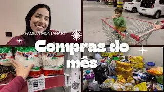 Compras do mês em família 🛒 | Vlog no mercado 