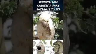 Cunning Bird Creates a Fake Entrance to Its Nest. Subhan Allah #bird #trending #finches #subhanallah
