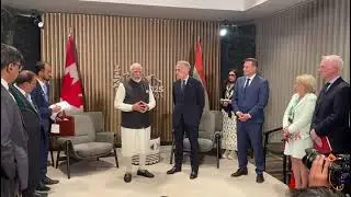 PM MODI with PM  Mark Carney at G7 2025