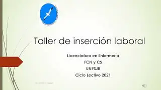 Taller de inserción laboral - Ley Nacional 24004