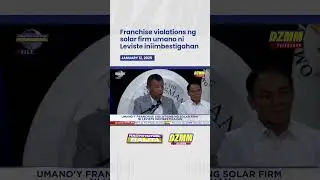 Ungkatan ng past? Franchise violations ng solar firm umano ni Leviste iniimbestigahan