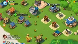 1st Mega Crab Attack - low level Boom Beach gameplay