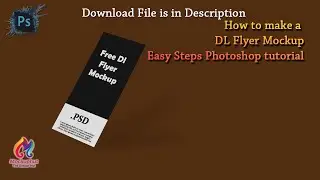 How to make a DL Flyer Mockup Easy Steps Photoshop tutorial