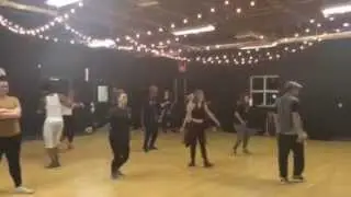 Marissa Milele (all black) in Justin Milele's class