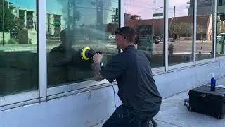 Glass Repair - Acid Pen Burns on Glass