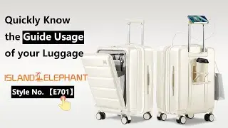 【Style No.: E701 20IN】The Ultimate Smart Luggage: 10 Game-Changing Features in 80 Seconds!