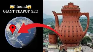 I found😶&zwj;🌫️ GIANT TEAPOT GEO REAL MUGG ON GOOGLE EARTH GOOGLE MAP#googleearth 2.0