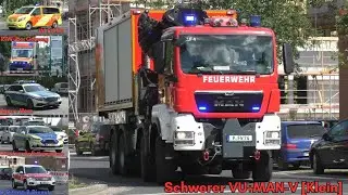 [Schwerer Verkehrsunfall] Rasante Einsatzfahrt + RTW über Gehweg. Feuerwehr Potsdam📟🚨