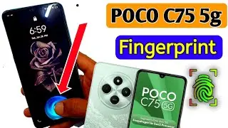 Poco C75 5g Display Fingerprint Setting | How to fingerprint screen lock in poco c75 5g