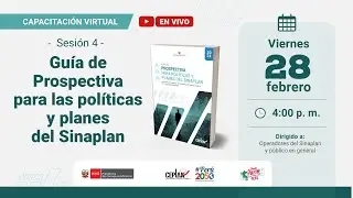 Capacitación Virtual: Guía de Prospectiva para las políticas y planes del SINAPLAN - Sesión 4