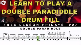 Learn To Play A Double Paradiddle Fill On The Drums