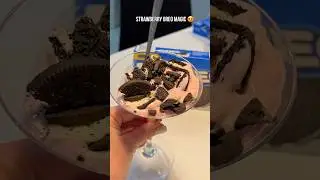 Strawberry Oreo Magic 😍 1-Minute Dessert