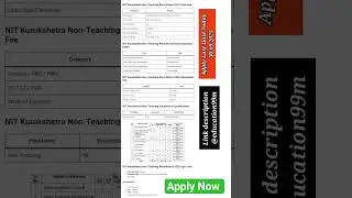 ✅NIT Kurukshetra Non Teaching Recruitment#vacancy2025 #nitkurukshetra#viraljobs #jobs#yt#jobalert