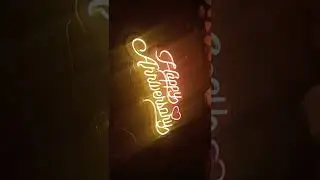 happy anniversary led neon sign Light effect #trending #sorts  #signage #youtubeshorts #viral