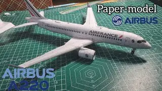 Liverycraft | Airbus a220-300 AirFrance paper model 