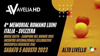 4° Memorial Romano Luini | Incontro Internazionale Celebrativo | Italia - Svizzera (1995)