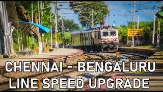High Speed Trial Run on Bengaluru Chennai Line | 130 Kmph Mission Raftaar Update #indianrailways