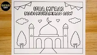 Cara Membuat Poster Isra Mi'raj Nabi Muhammad SAW 💚 Gambar Poster Isra Mi'raj 2026 💚