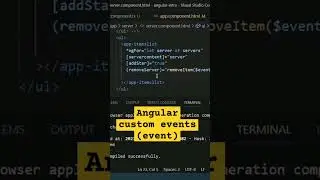 Angular custom events vs predefined events #javascript #coding #angular #javascriptdeveloper