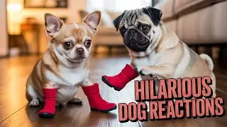 Dogs Trying on Shoes for the First Time