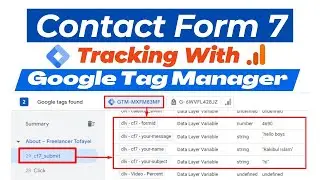 Contact form 7 tracking with tag manager | Send data GTM to GA4 | rakibul ga4