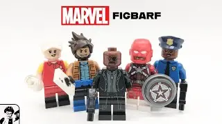 LEGO Marvel Figbarf (Red Guardian, Gambit, Nick Fury, Sylvie, & Jeff Davis Custom Minifigures)!