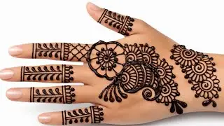 Back hand side Mehndi design। Simple Mehndi design back and front । Arabic Mehndi design front hand