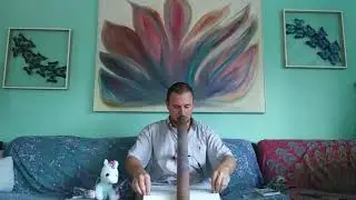 Creepy Alien, Circular Breathing Didgeridoo and Oil Pastel