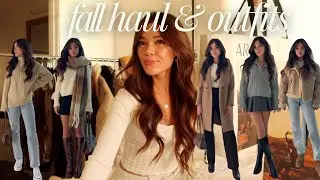 20 cozy fall to winter outfits | aritzia + abercrombie try-on haul + lookbook