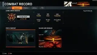 My Entire BO3 Combat Record - Calling Cards - Stats - Medals (Black Ops 3)
