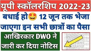 up scholarship kab tak aayega 2022 23/up bed scholarship news today/up scholarship update today