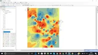 Inverse Distance Weighting IDW interpolation by ArcGis (SI3) intermezzo