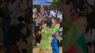 k-pop dance cover✌️Hongdae, Seoul #tripseoul #travelkorea