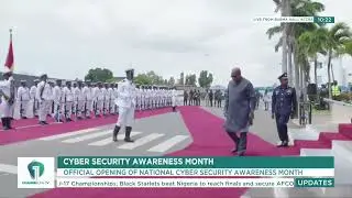 WATCH: President Mahama Arrives to Open Cybersecurity Awareness Month | Channel One News